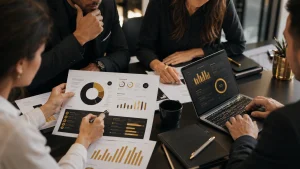 Digital marketing agency Vancouver team reviewing reports