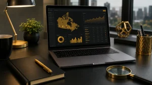 SEO services dashboard for Canadian business visibility