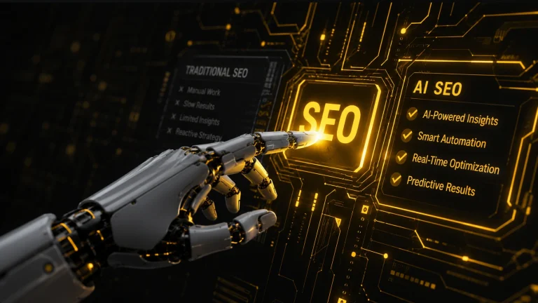 AI SEO services vs traditional SEO interface