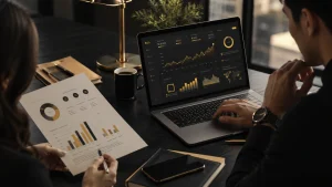 Analytics report review for a digital marketing agency Vancouver project