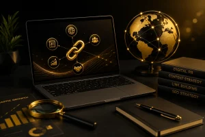 iGaming SEO services strategy shown on a digital workspace
