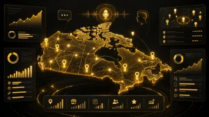 AI SEO agency tracking local search visibility and performance across Canada