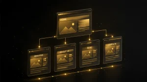 Structured web design & development with clear website architecture