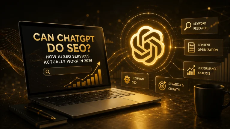 AI SEO services combining human strategy, technical SEO, and content optimization