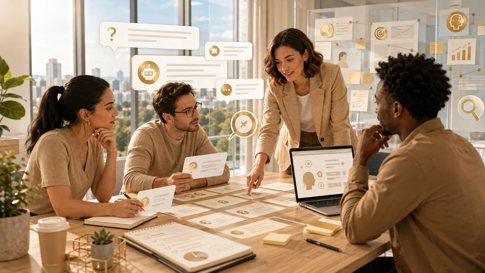 Digital marketing agency services using customer questions to build AI-ready content