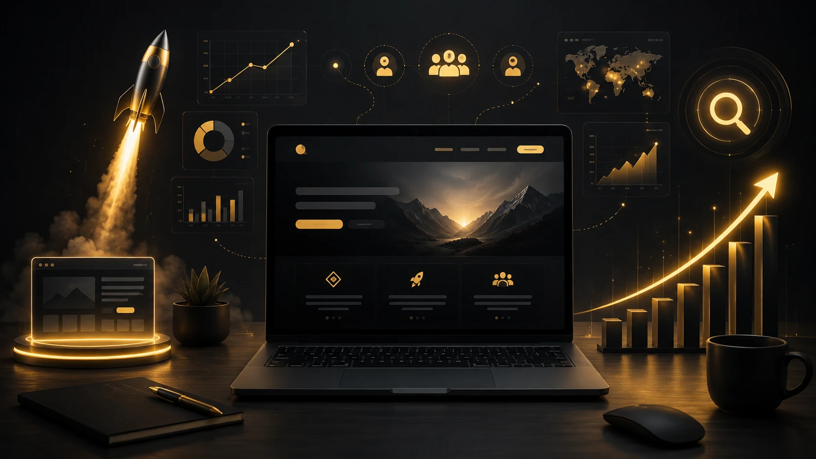 Digital marketing services supporting a new website launch and traffic growth