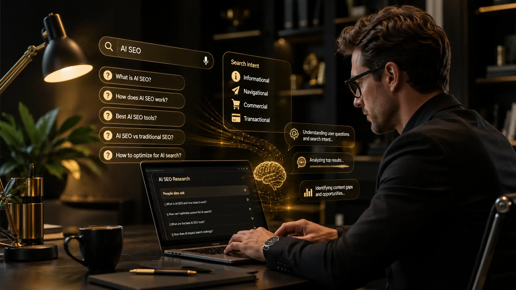 What’s the Simplest Step-by-Step Way to Do AI SEO in 2026? 2 AI SEO research process using customer questions and search intent analysis