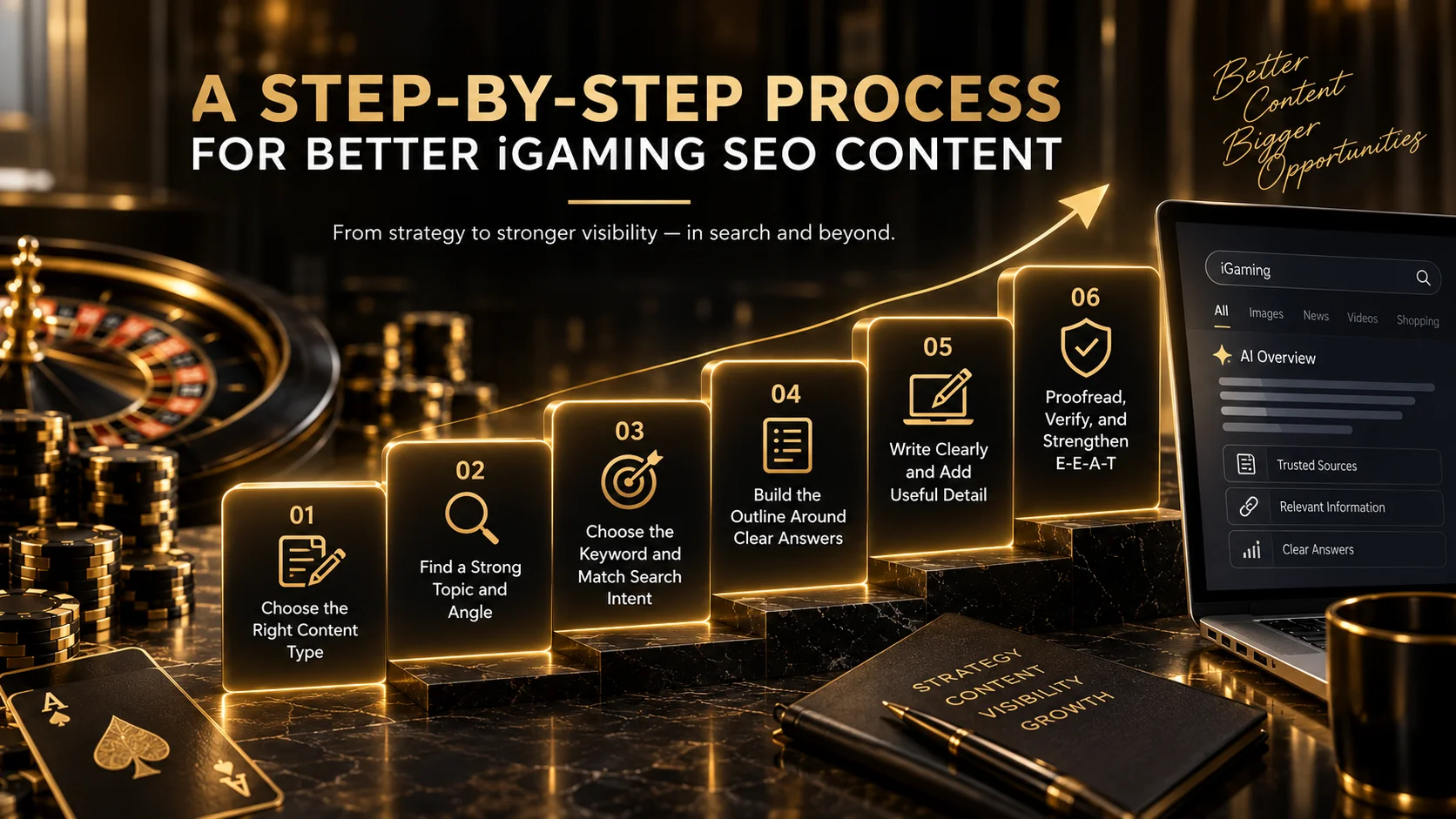 iGaming SEO content process for stronger search and AI visibility